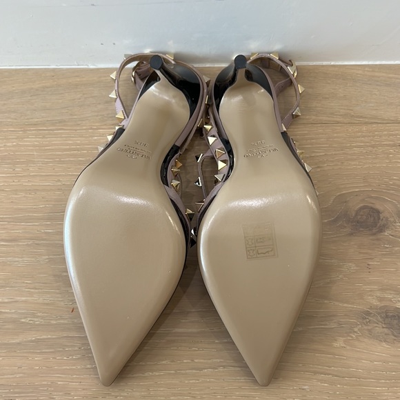 NWT Valentino Patent Rockstud Caged Pump - black patent - 38.5 - Picture 5 of 8